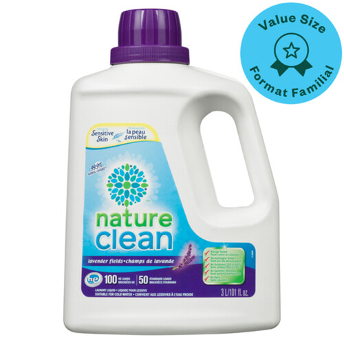 Nature Clean Laundry Detergent Lavender Value Size 3 L