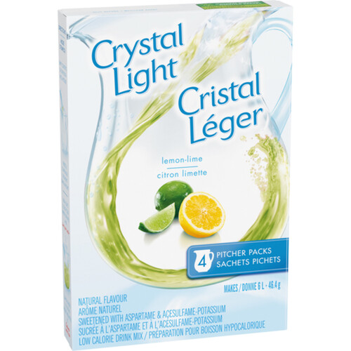 Crystal Light Pitcher Packs Lemon Lime 46.4 g