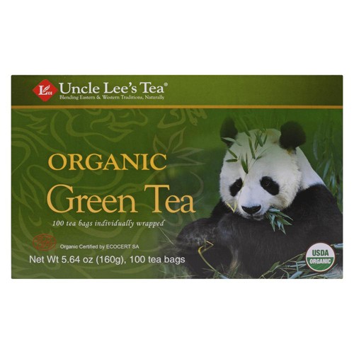 Uncle Lee's Tea Organic Green Tea 100 EA