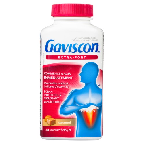 Gaviscon Extra Strength Chewable Butterscotch 60 ea