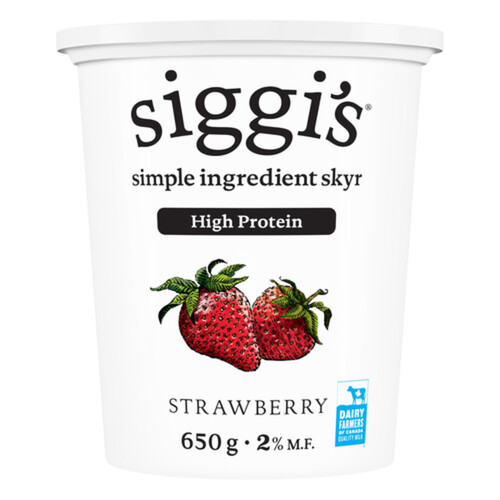 Siggi's Skyr 2% Yogurt Strawberry 650 g