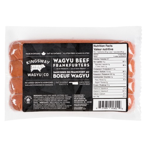 Kingsway Wagyu Beef Frankfurter 380 g