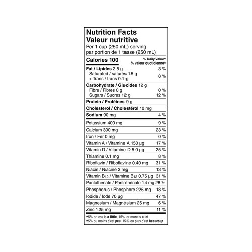 Lactantia PurFiltre Organic 1% Milk Partly Skimmed 2 L
