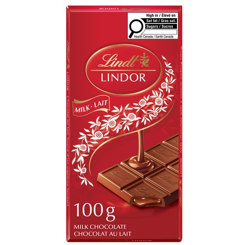 Lindt Lindor Milk Chocolate Bar 100 g