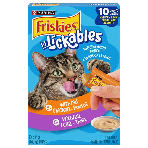 Friskies Lil' Lickables Cat Treats Tuna & Chicken Variety Pack 10 x 14 g