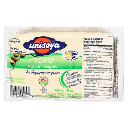 Unisoya Organic Natural Tofu 454 g