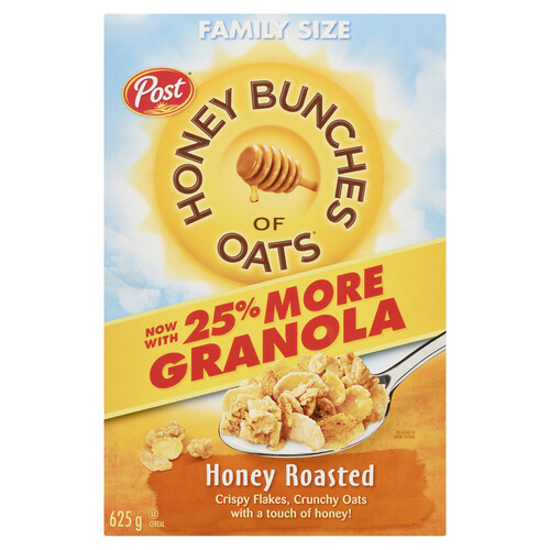 Post Honeycomb Cereal, Honey Flavored Breakfast Cereal, 19 oz Box