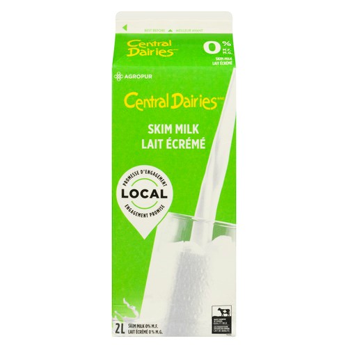 Central Dairies 0% Milk Skim  2 L