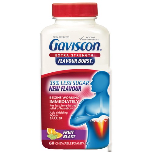 Gaviscon Flavour Burst Extra Strength Tablets 60 EA