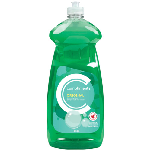 Compliments Dishwashing Liquid Original Green 828 ml