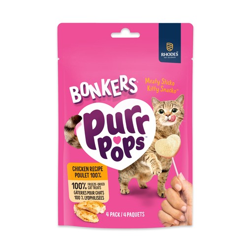 Bonkers Purr Pops Cat Treats Chicken Recipe 5.6 g