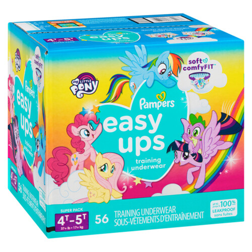 Pampers Easy Ups Training Underwear For Girls Size 4T-5T 56 Count