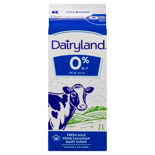 Dairyland Fat Free 0% Milk Skim 2 L