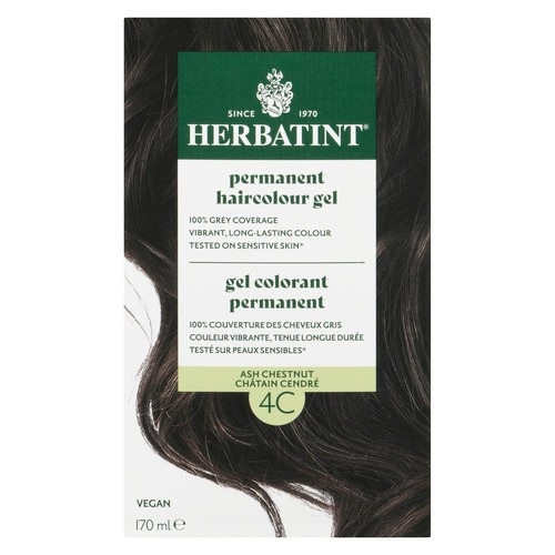 Herbatint Permanent Haircolour Gel 4C Ash Chestnut 170 ml