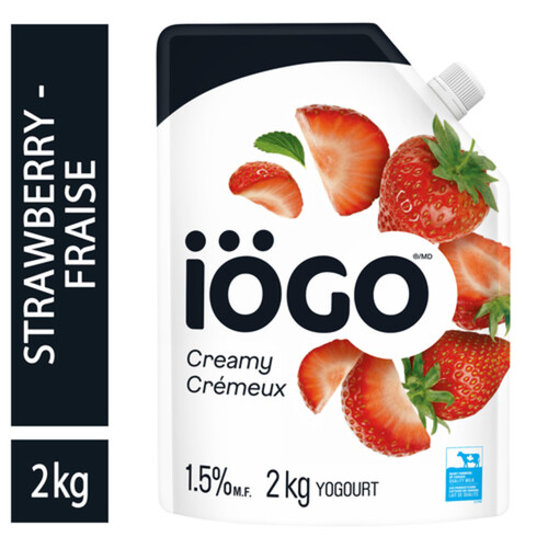 iÖGO 1.5% Creamy Yogurt Strawberry 2 kg