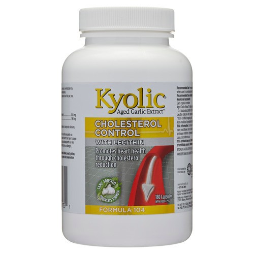 Kyolic Lecithin Cholesterol Control Formula 104 With Lecithin 180 Count