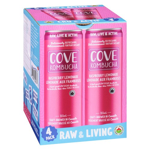 Cove Raspberry Lemonade Beverage 4 x 355 ml (cans)