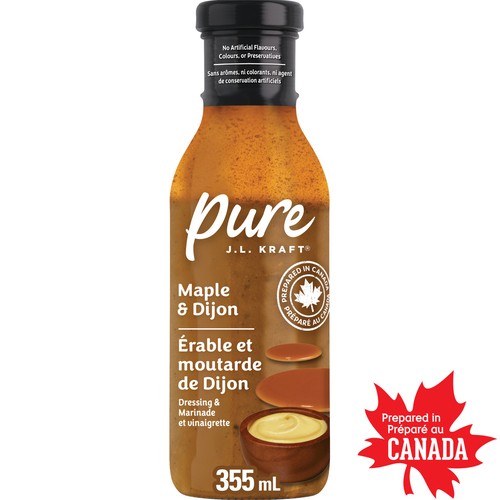 J.L. Kraft Pure Dressing & Marinade Maple Dijon 355 ml