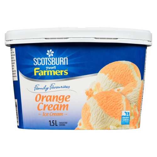 Family Favourites Ice Cream Orange Cream 1.5 L