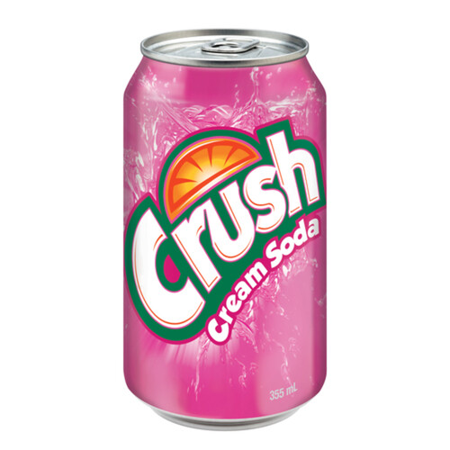 Crush Soft Drink Cream Soda 12 x 355 ml (cans)
