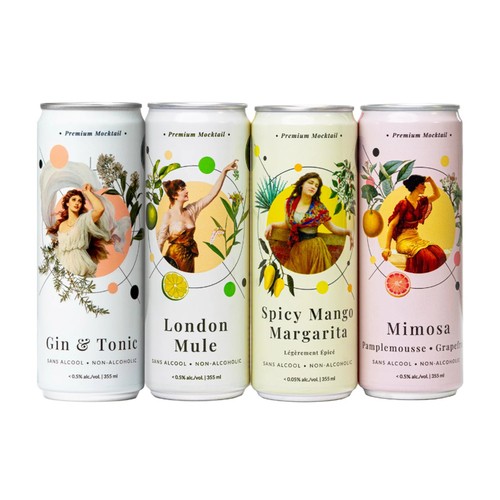 Statera Non Alcoholic Beverage Discovery Mix Pack 4 x 355 ml (cans)