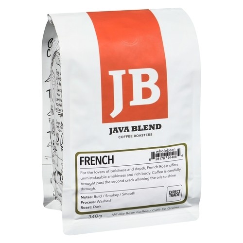 Java Blend Coffee Roasters Whole Bean Coffee French 340 g