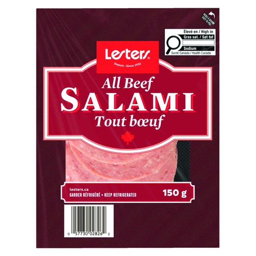 Lesters Deli Salami All Beef 150 g