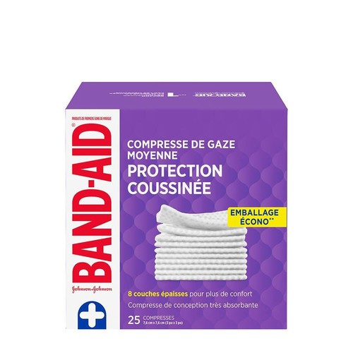 Johnson & Johnson Band-Aid Gauze Pads Medium 25 Pads