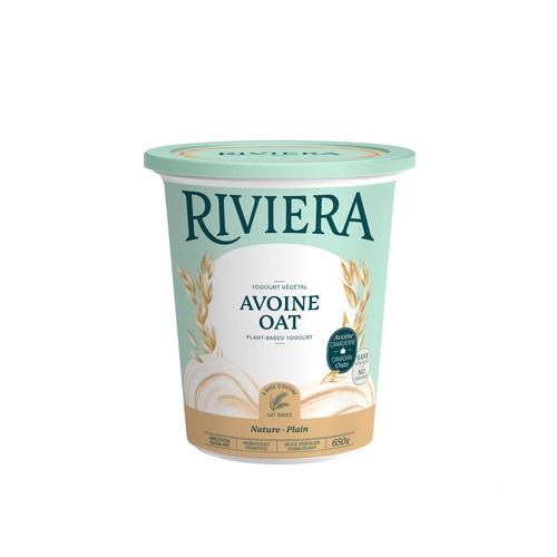 Riviera Plant Based Oat Yogurt Plain 650 g