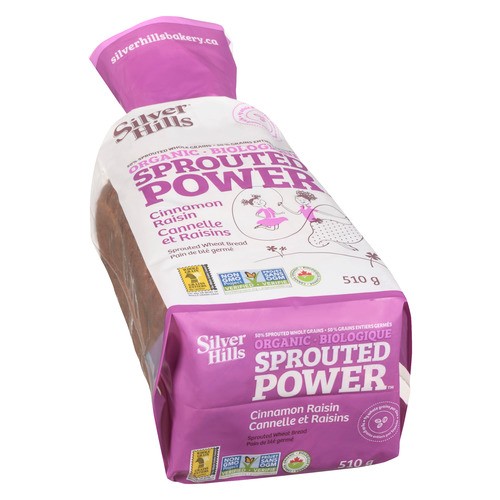 Silver Hills Organic Frozen Bread Cinnamon Raisin 510 g