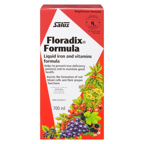 Flora Salus Floradix Formula Liquid Iron And Vitamins Formula 700 ml