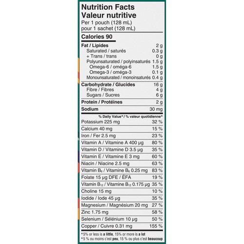 Cerebelly Canada Organic Baby Puree Kale Sweet Potato Apple 128 ml