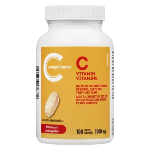 Compliments Vitamin C 1000 mg 100 Tablets