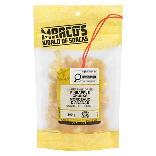Marco's World Of Snacks Dried Pineapple Chunks Sweetened 200 g