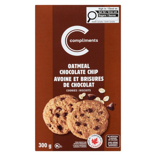 Compliments Cookies Oatmeal Chocolate Chip 300 g