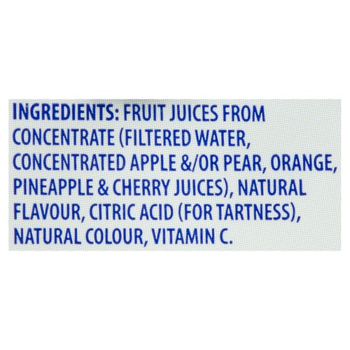SunRype Juice 100% Fruit Medley No Sugar Added 5 x 200 ml