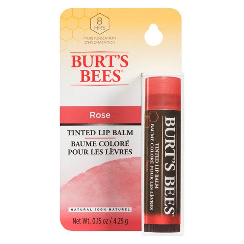 Burt's Bees Tinted Lip Balm Rose Carded 4.25 g
