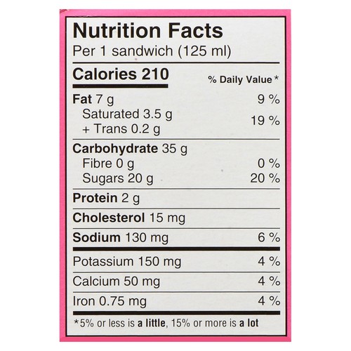 Baskin Robbins Ice Cream Sandwiches Caramel Ribbon 4 x 125 ml