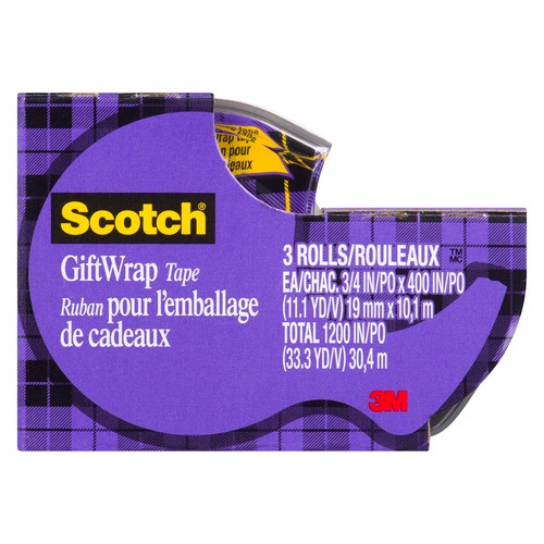 Scotch Gift Wrap Tape 3 Rolls