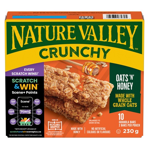 Nature Valley Granola Bars Crunchy Oats 'N' Honey 10 x 23 g