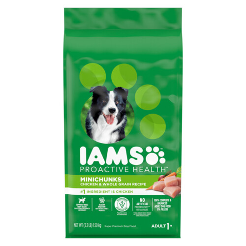 Iams Proactive Health Adult Dry Dog Food Minichunks Chicken & Whole Grain 1.5 kg