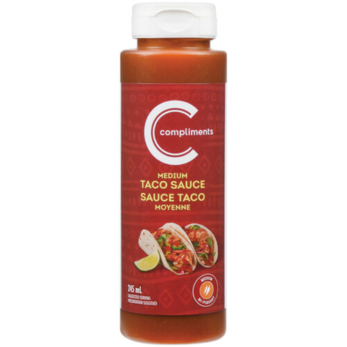 Compliments Taco Sauce Medium  245 ml