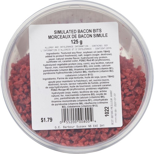 Barbours Smokey Bacon Bits 125 g