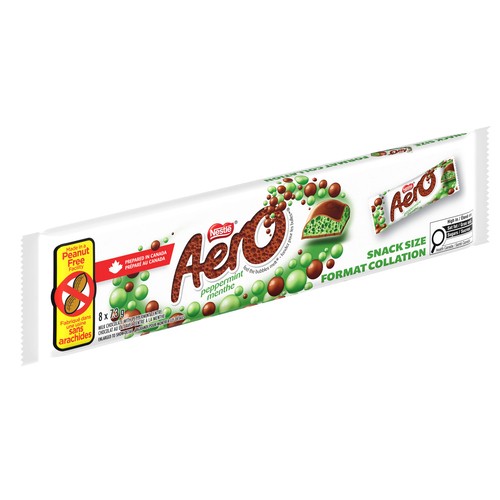 Nestlé Aero Milk Chocolate Peppermint Snack Size 8 x 7.3 g