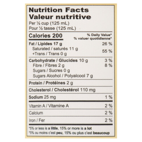 Enlightened Frozen Keto Dessert Vanilla Bean 473 ml Voilà Online