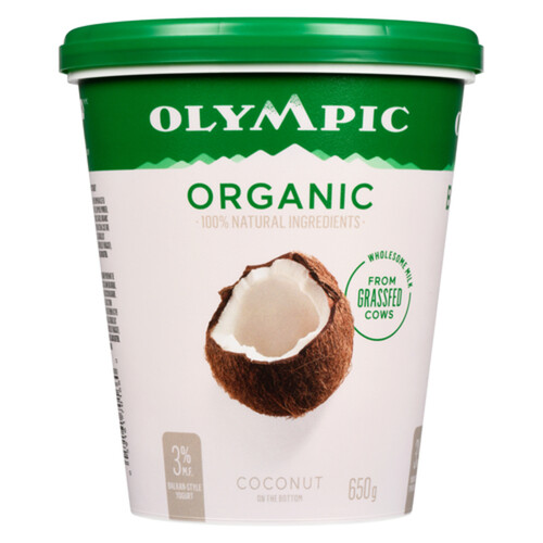 Olympic Organic 3% Yogurt Coconut 650 g