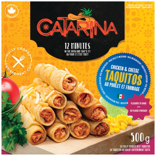 Catarina Frozen Taquitos Chicken 500 g