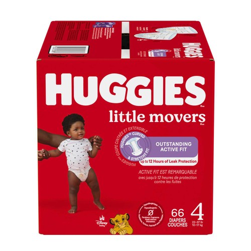 Huggies Diapers Little Movers Size 4 66 Count