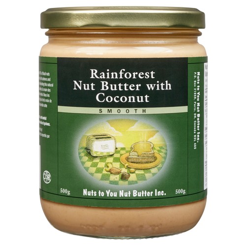 Nuts To You Rainforest Nut Butter With Coconut Smooth 500 g