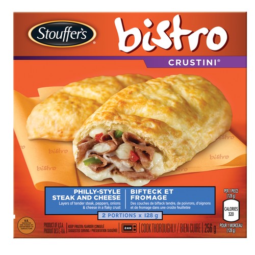 Stouffer's Frozen Bistro Crustini Philly Style Steak 256 g